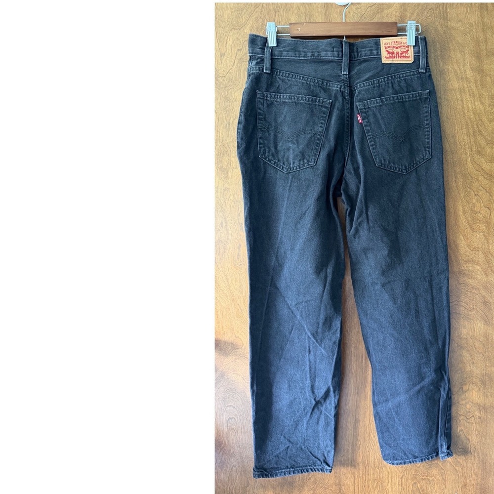 Levi's Sz 27 '94 Baggy Black Loose Fit Jean 100% Cotton Boyfriend Streetwear - Picture 7 of 11